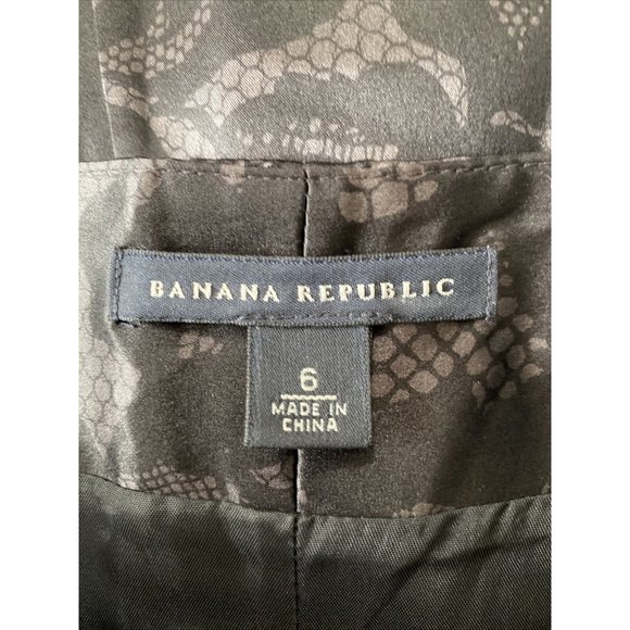 Banana Republic 100% Silk size 6 Cocktail Dress Sheath Satin Lightweight Lace - Picture 5 of 6